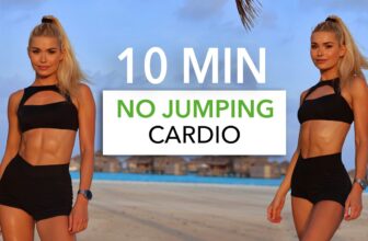 10 MIN NO JUMPING CARDIO – easy to follow, suitable for all levels