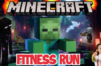 Minecraft Kids Fitness Run | Brain Break | Fun PE Exercise Game | Workout & Movement Activity