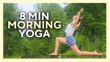 8 min Morning Yoga for Neck, Shoulders & Upper Back – UPPER BODY YOGA STRETCHES