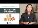 Helpful nutrition guidelines for older adults